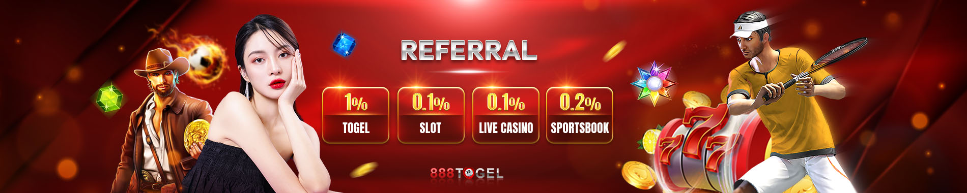 888Togel Promosi Referral Seumur Hidup